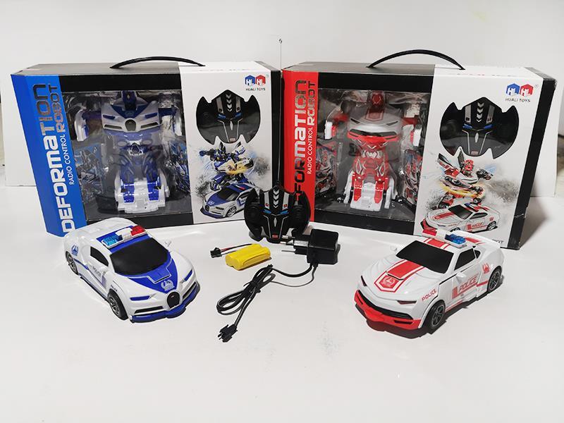 Remote Control Deformation Police Car