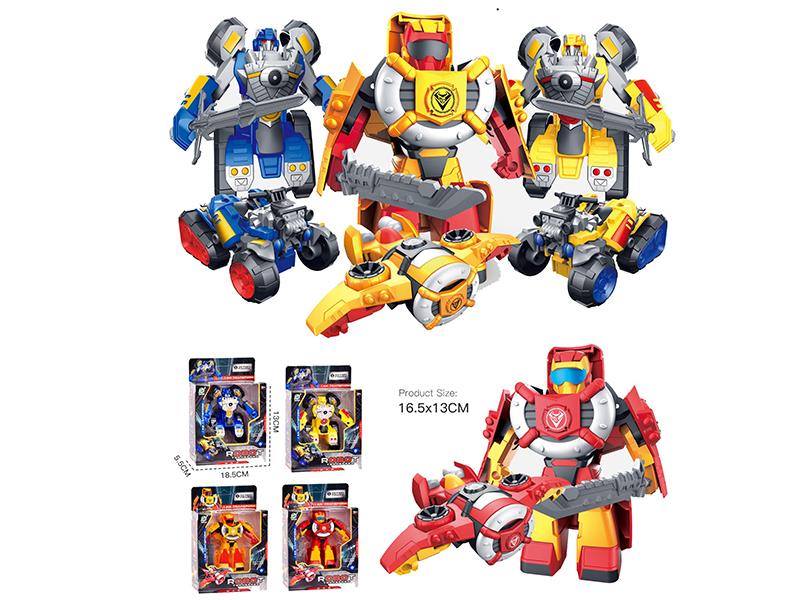 One Key Transformation Motorcycle/Aircraft Robot Toy