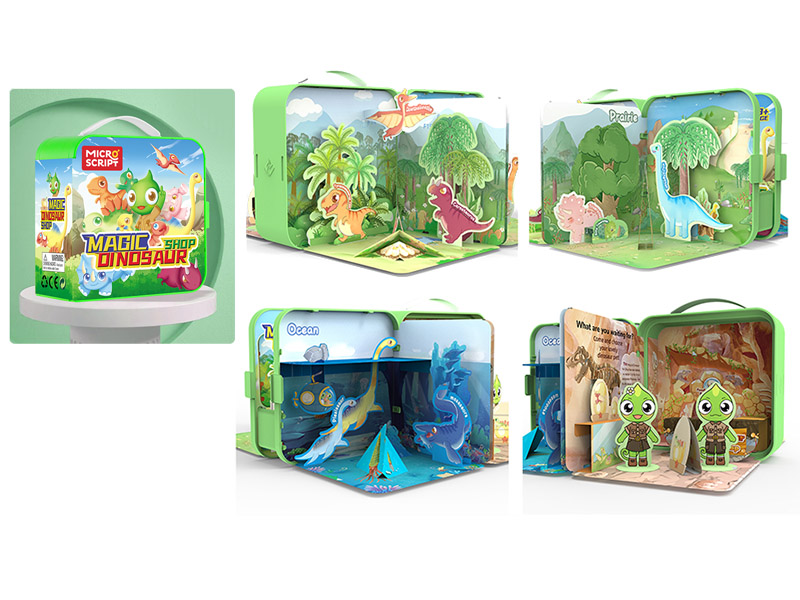 Dinosaur Pets Shop Series DIY 3D Book