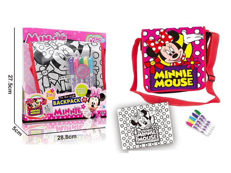 DIY Mickey Coloured Drawing Bag+Puzzle