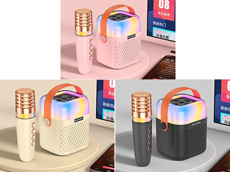 Wireless Bluetooth Microphone Karaoke Speaker(Single Microphone)