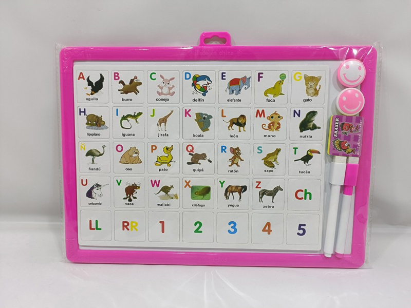 Writing Board With Spanish Alphabet