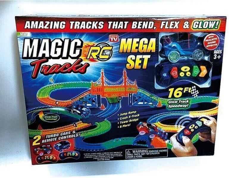 Dual Remote Control Glow In The Dark Track Car(With Lights)