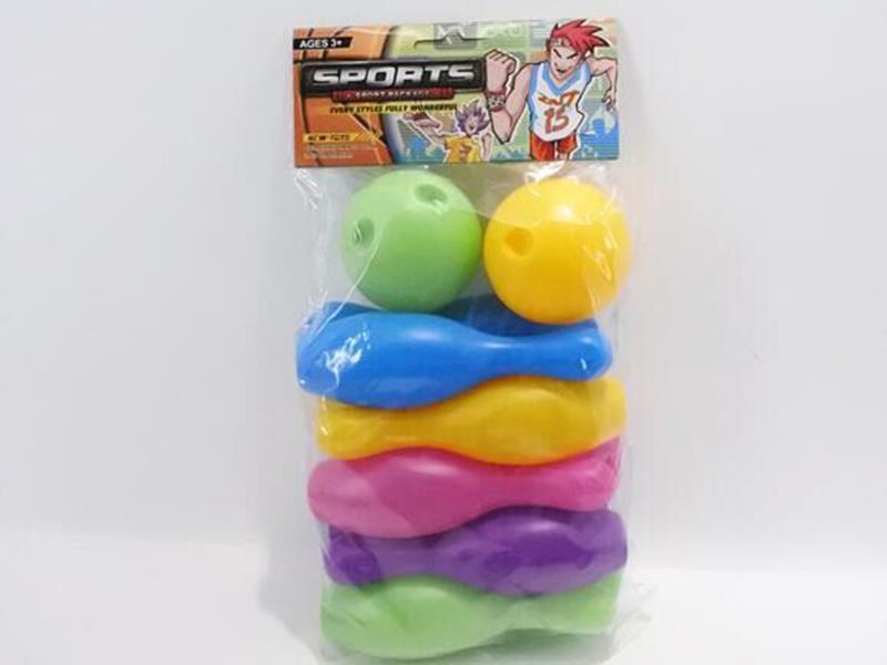 Sports Toys: 16CM Bowling Balls, 10 Bottles, 2 Balls