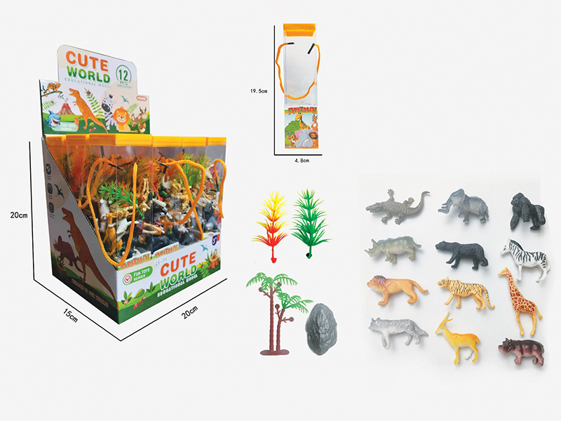 12 Wild Animals Set (12PCS)