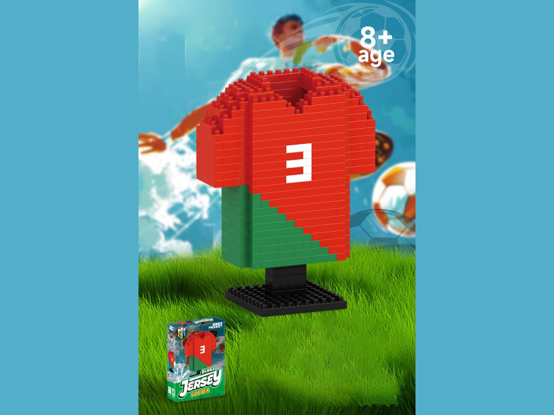 Jersey Series No. 3 Football Jersey Building Blocks 329 Pieces