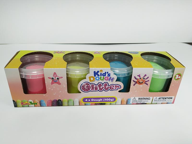 4 x 100g Glitter Clay