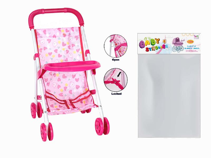 Toy Baby Stroller With Dinner Plate