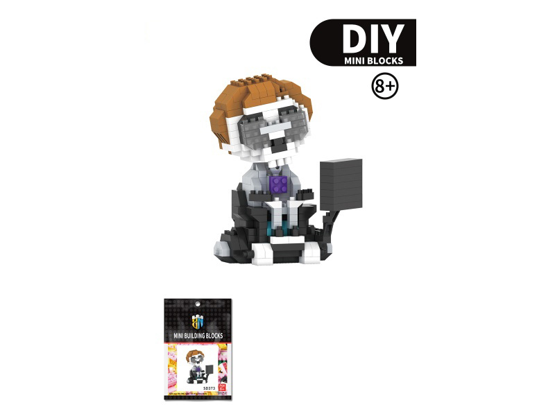 Halloween Series Skeleton Gold Building Blocks 408PCS