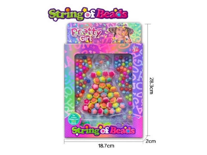 Dress Double Color Beads, Multi Color Beads Set