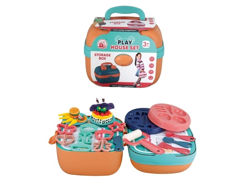 Colored Clay Storage Suitcase
