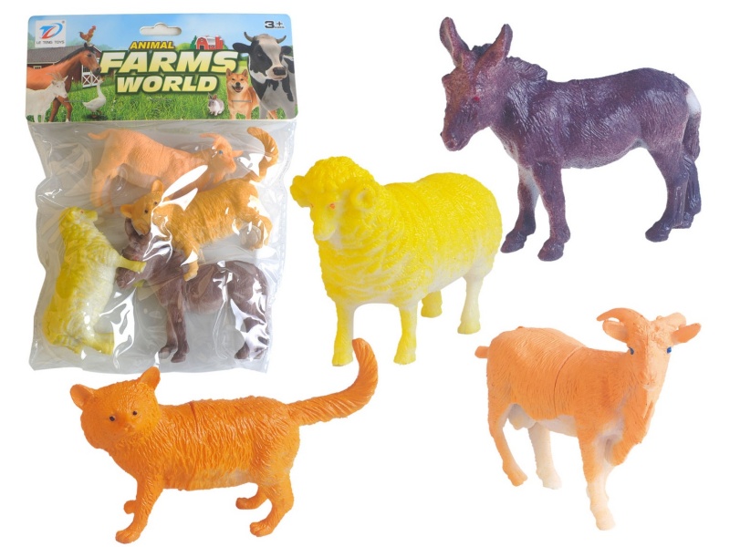 Pvc Simulated Farm Animal 4Pcs