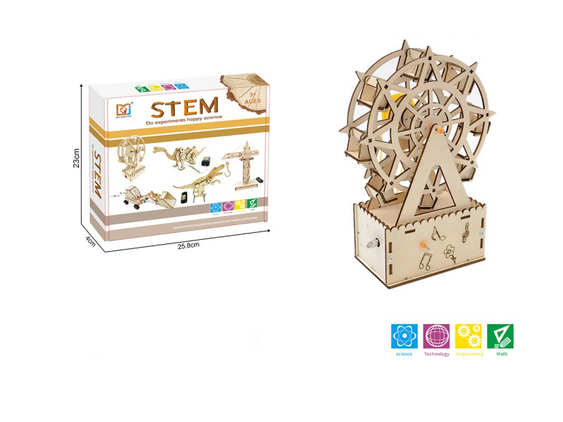 DIY Wooden Music Box Musical Ferris Wheel
