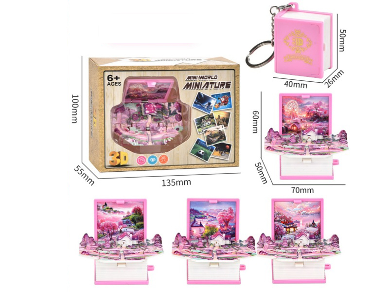3D Stereoscopic Folding Pop-Up Book -Mini Dream World (Upgraded And Enhanced Version)