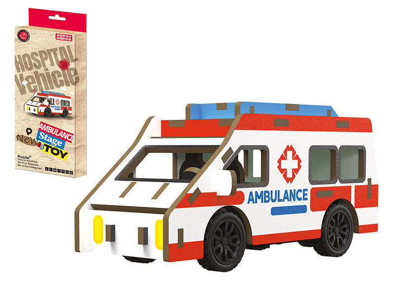 DIY Wooden Pull Back Ambulance