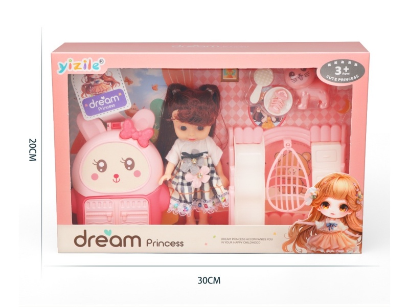 A 6-Inch Girl Playing House