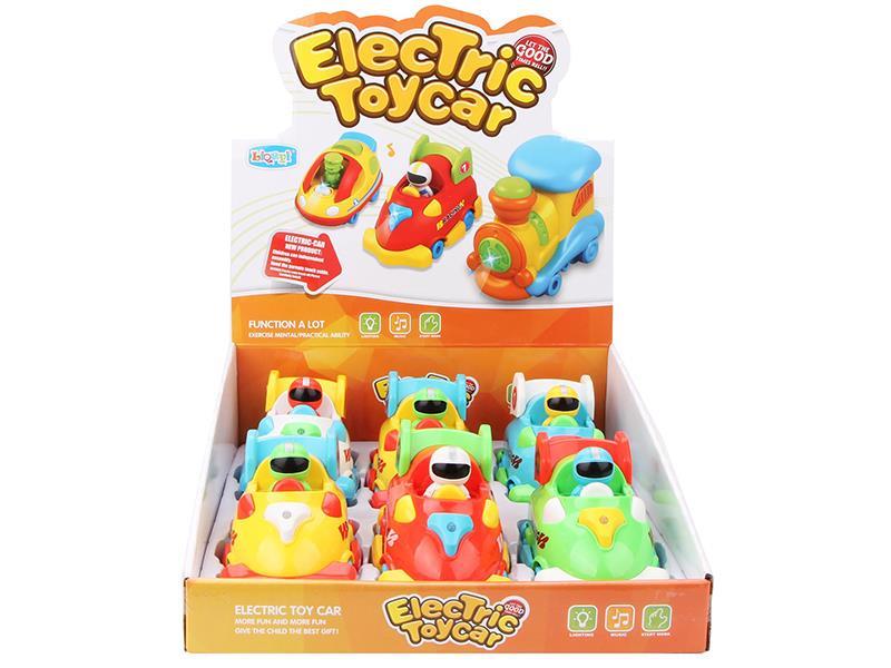 Cartoon Equation Car(B/O Light And Music) 6 PCS/Box