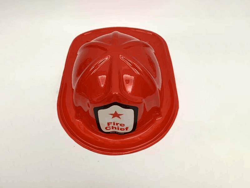 Red Fire Pvc Hat For Adults