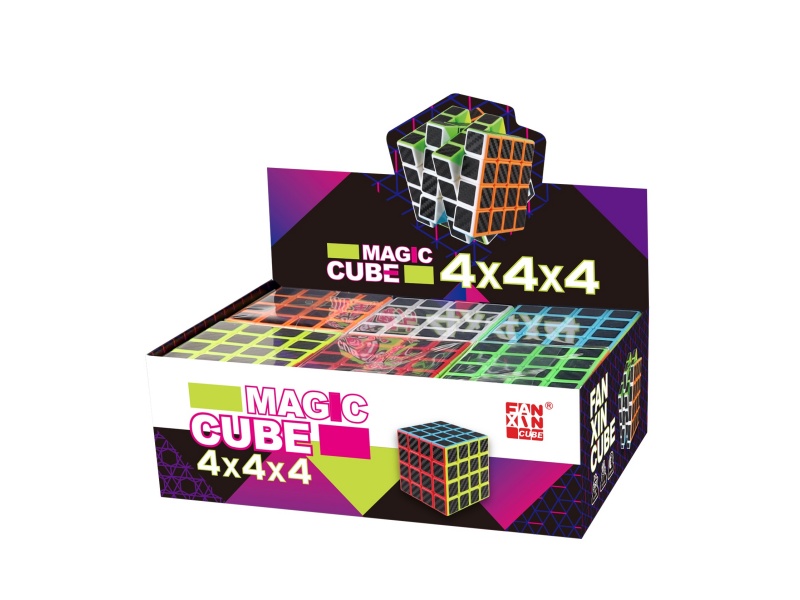 4×4×4 Carbon Fiber Rubik's Cube 6pcs