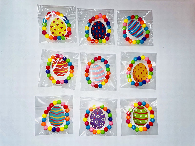 Easter Jewelry Beaded Bracelet + Sticker