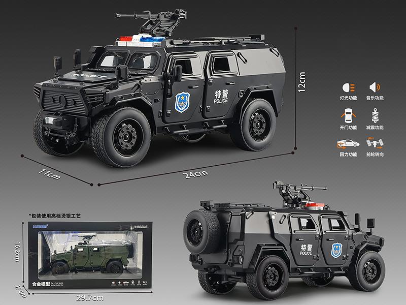 1:18 Alloy Police Car Model