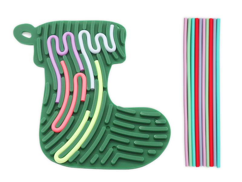 Children Silicone Sensory Activity Board(Sock Shape)