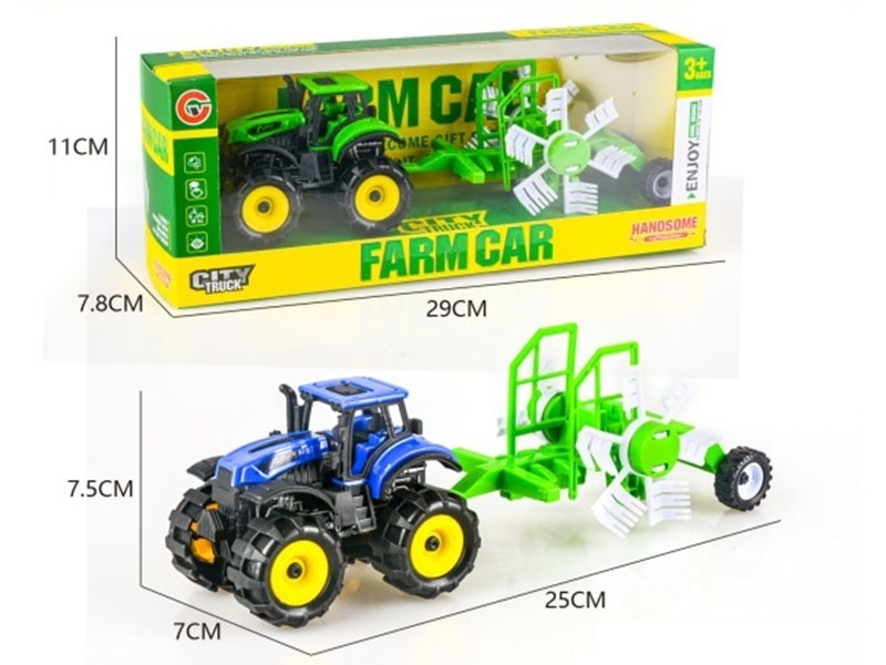 An Inertial Off-Road Farmer'S Vehicle Towing A Windmill