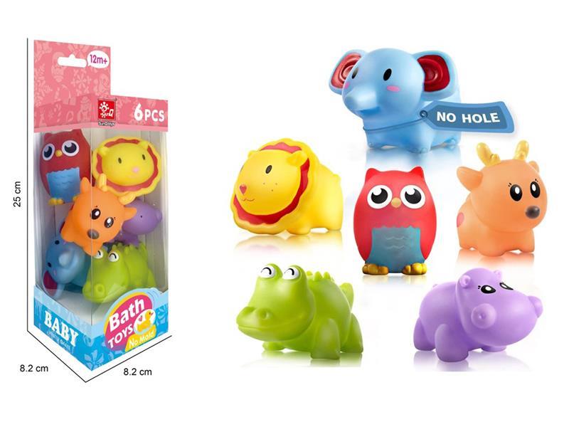 Vinyl Animals Bath Toy 6pcs