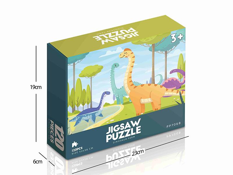 120pcs Jigsaw Puzzle - Dinosaur Farm