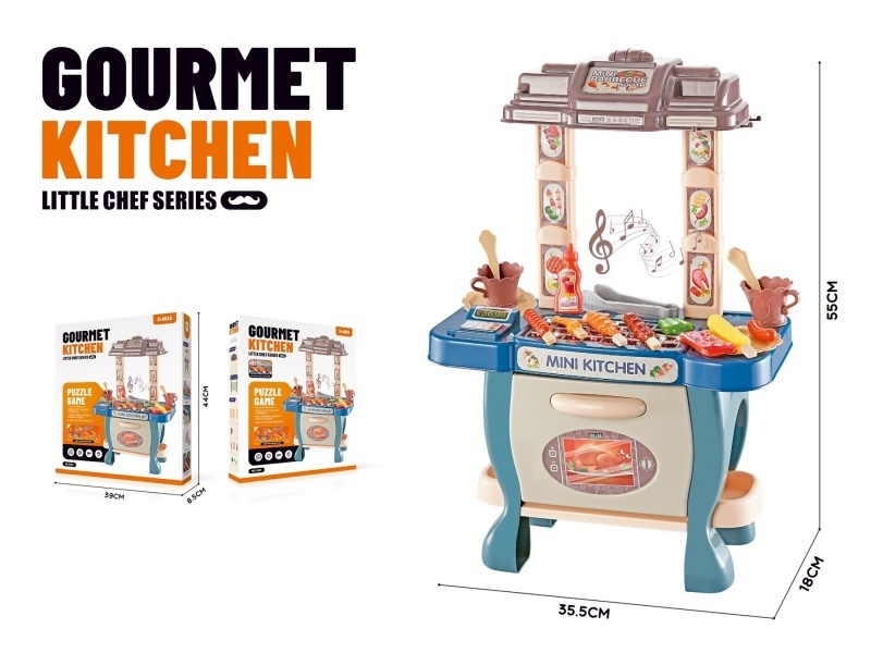 Barbecue Kiosks With Lights And Music (2Aa Not Included)