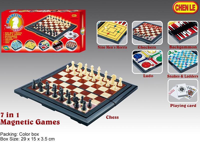 7  In 1 Magnetism Games Chess