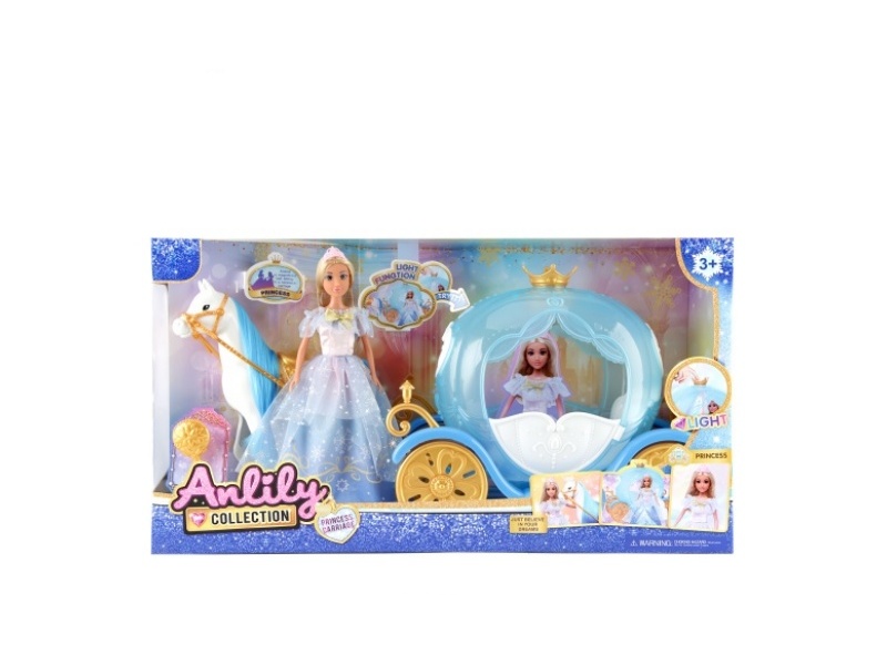 11.5-Inch Solid Body Doll Light Carriage Power Pack 3 Ag13(Brown Skin)