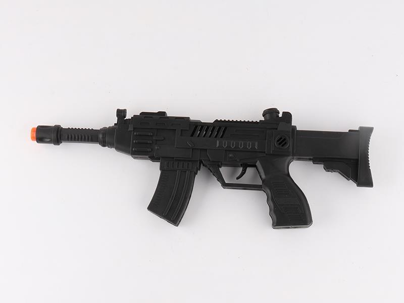 Black Solid Color Flint Gun