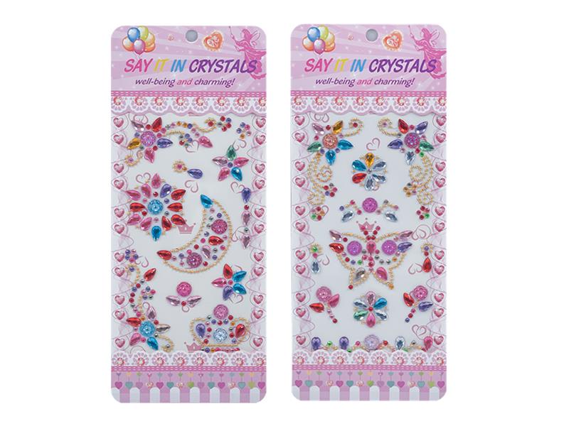 Eyes Face Gems Crystal Stickers