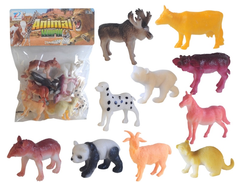 Pvc Simulation Animal 10Pcs