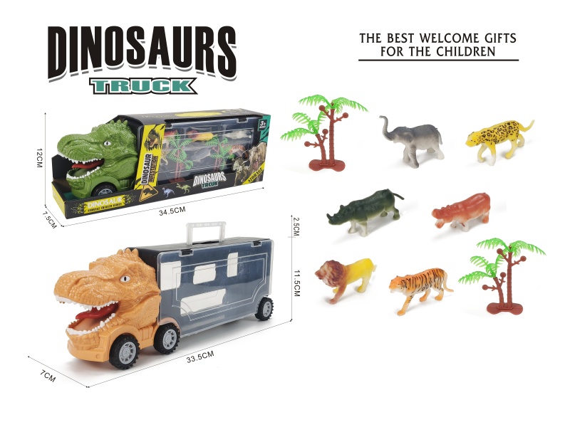 Children'S Toy Car - Jurassic Dinosaur Storage Car