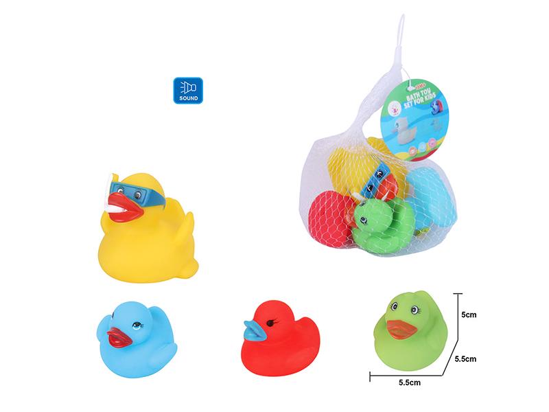 Cute Duck Kids Bath Toy Set