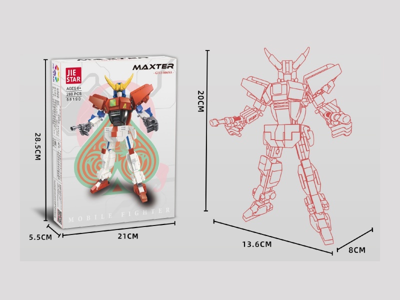 Building Blocks: Mcstar, Chinese-English Universal Box, 288 PCS