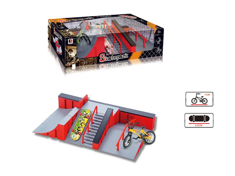 Bicycle Finger Skateboard Skate Park Set