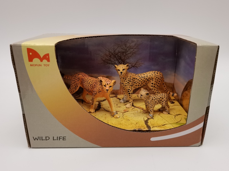 African Cheetah Model 3pcs