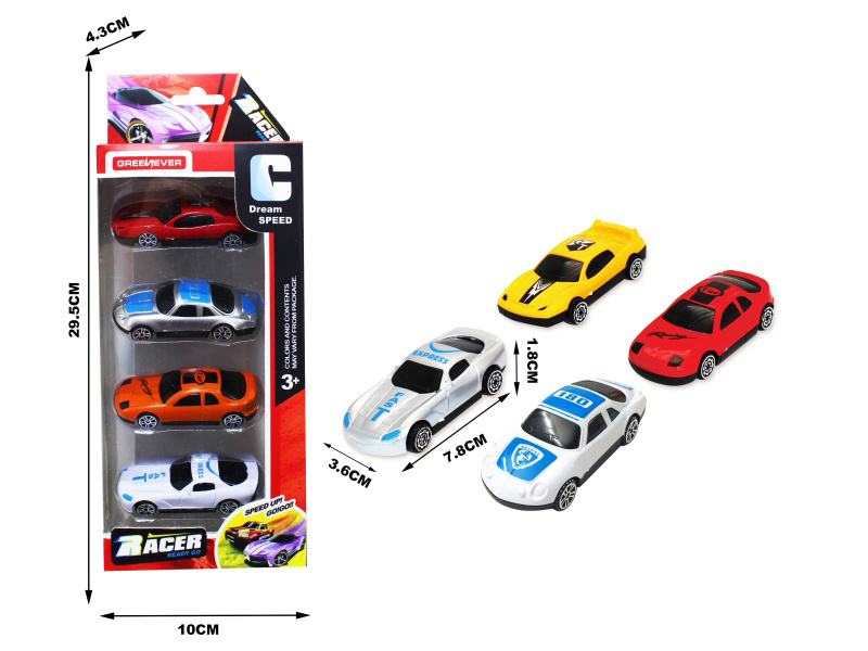 Silde Cars 4pcs