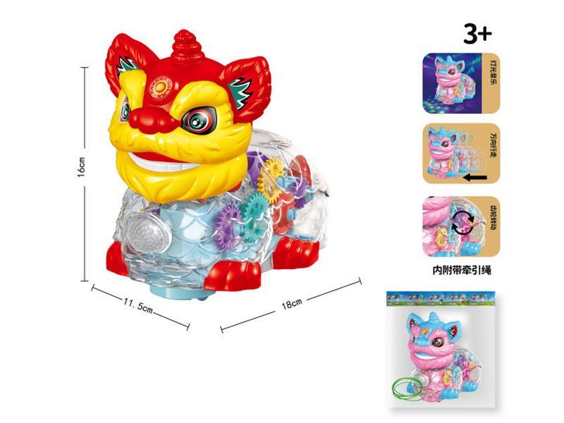 B/O Go And Bump Transparent Gear Lion With Lights And Music