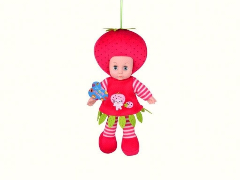 14-Inch Strawberry Fruit Doll With Music