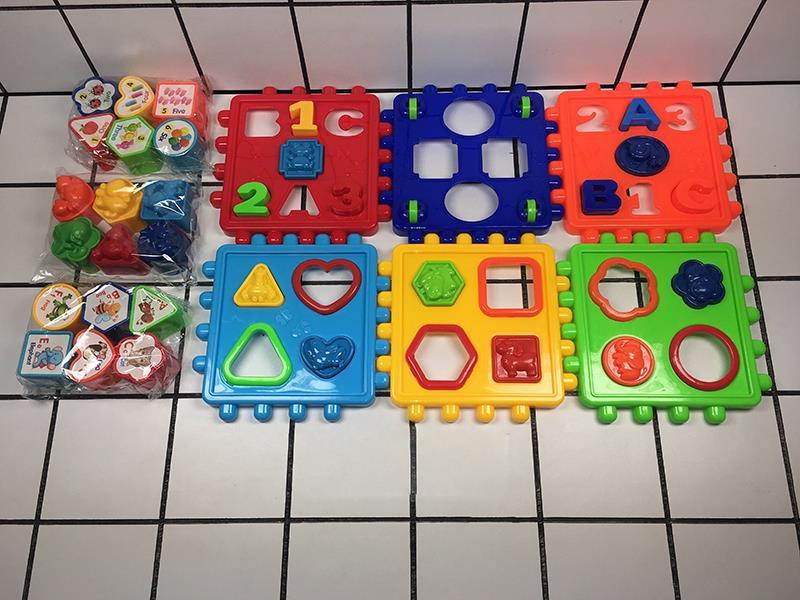38pcs Shape Cognitive Slide Building Blocks Cbue