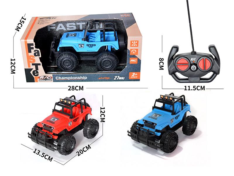 1:20 4-Channel Remote Control Jeep Off-Road Vehicle With Headlight