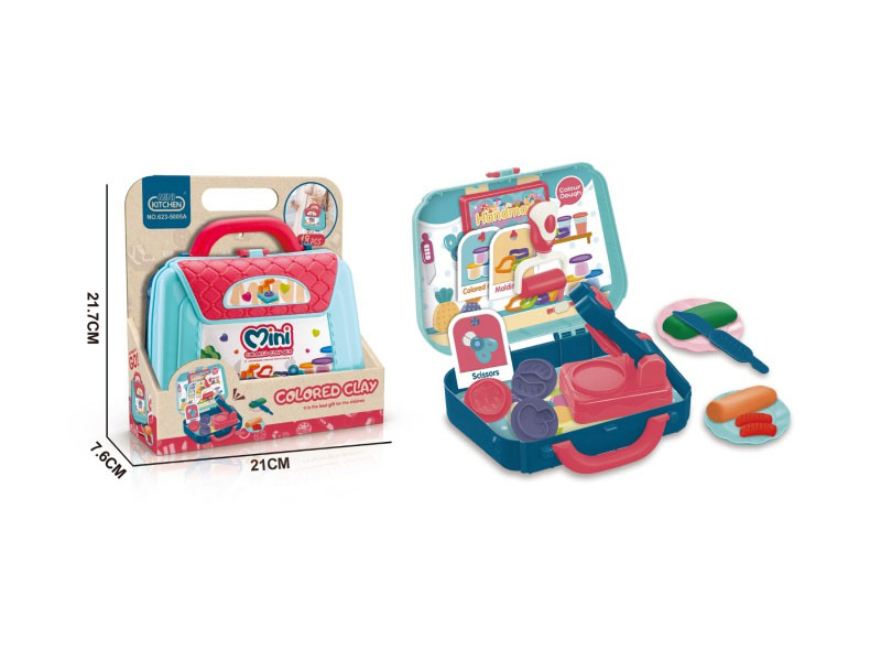 Small Shoulder Bag And Colored Clay Suit