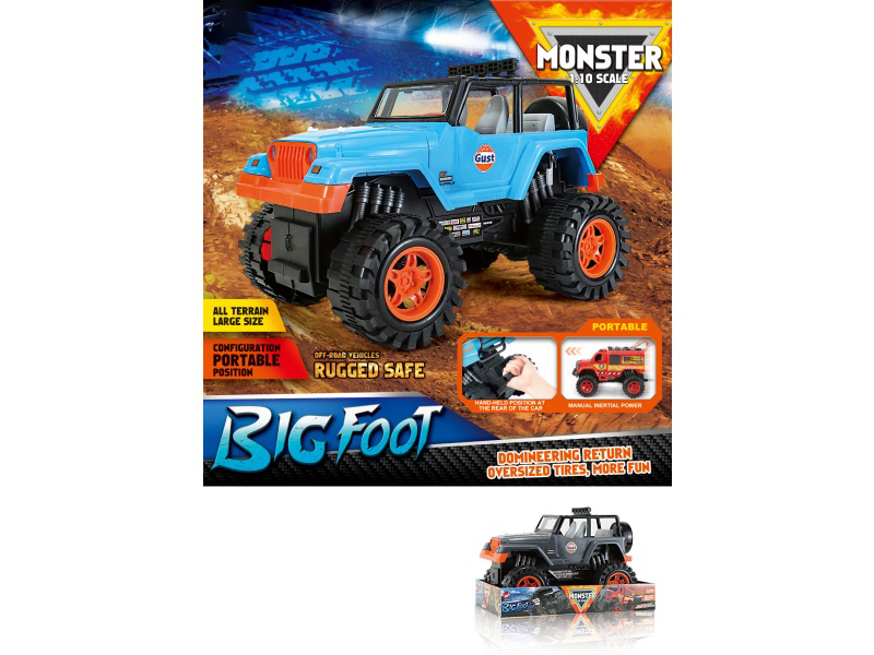 1:10 Wind And Fire Wheel Jeep Inertia Car