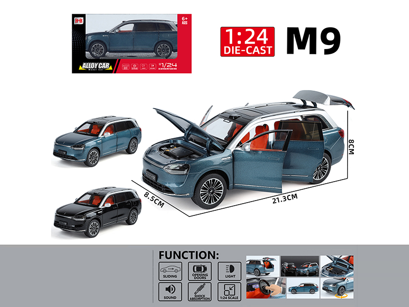 1:24 M9 Pull Back Alloy Car Model