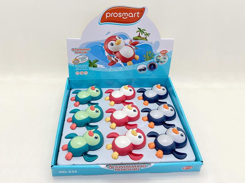Wind Up Swimming Penguin 9pcs