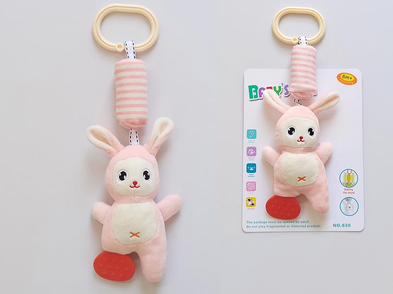 Baby Crib Stroller Hanging Rattle Toy - Rabbit